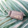 Vegan Leatherette Drive Safe Keychain