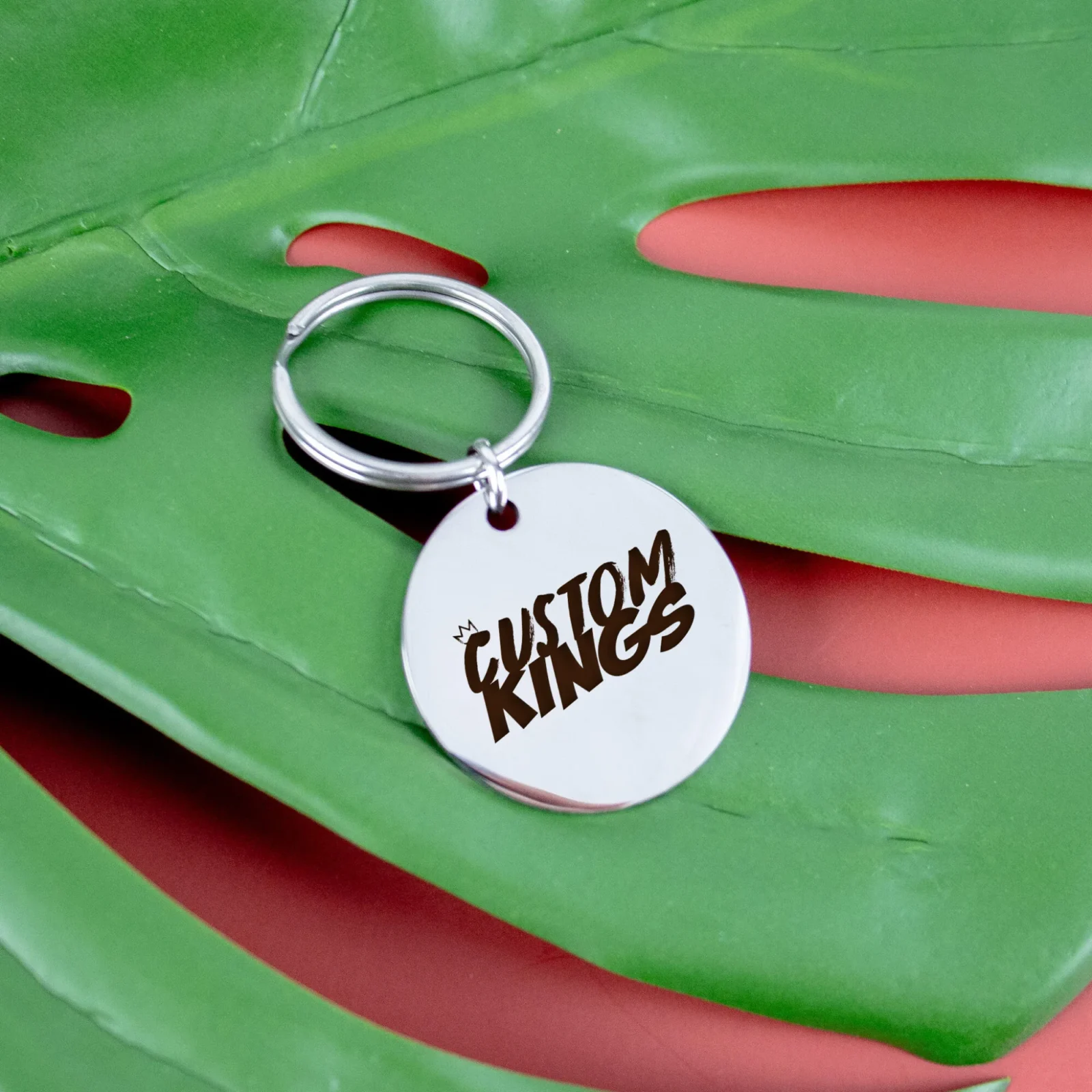 Corporate Round Metal Keychain