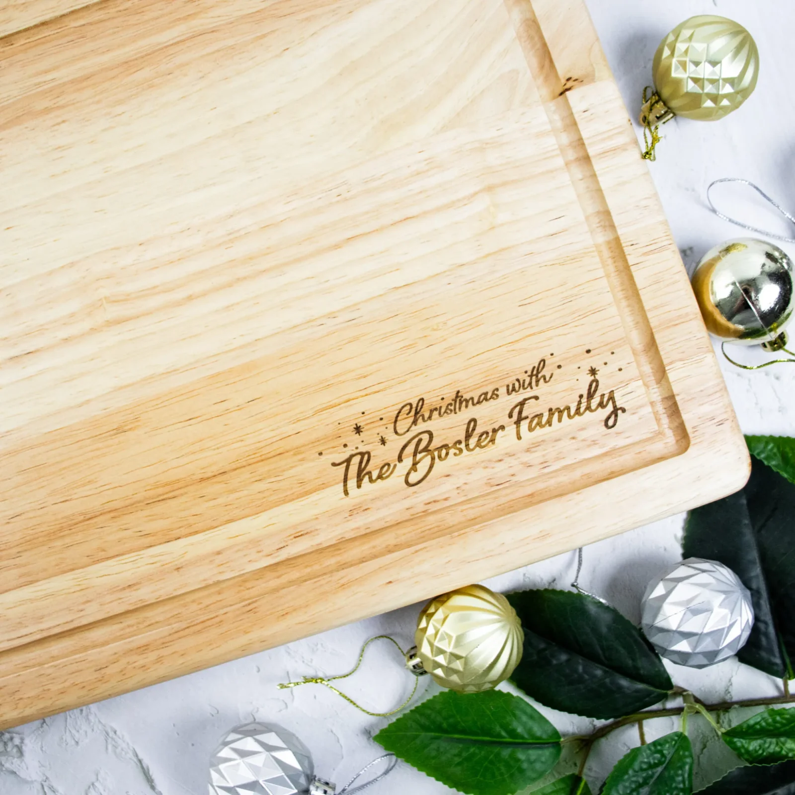 Family Christmas Chopping Board