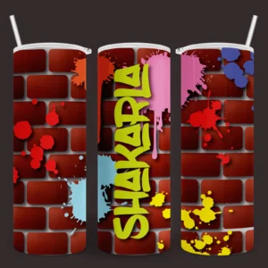 Graffiti Style Personalised 20z Tumbler