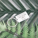 I Love You More Metal Bar Keyring