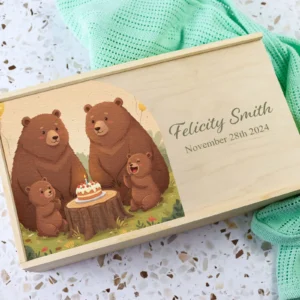 Newborn keepsake box in varying designs