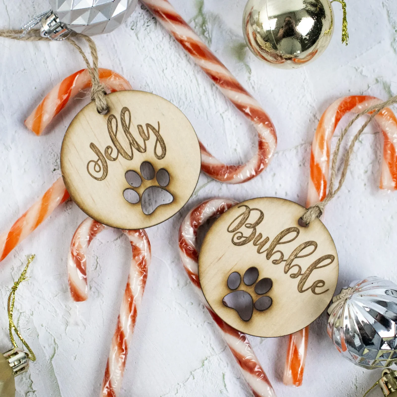 Paw Print Christmas Ornament