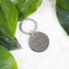 Round Personalised Metal Keychain