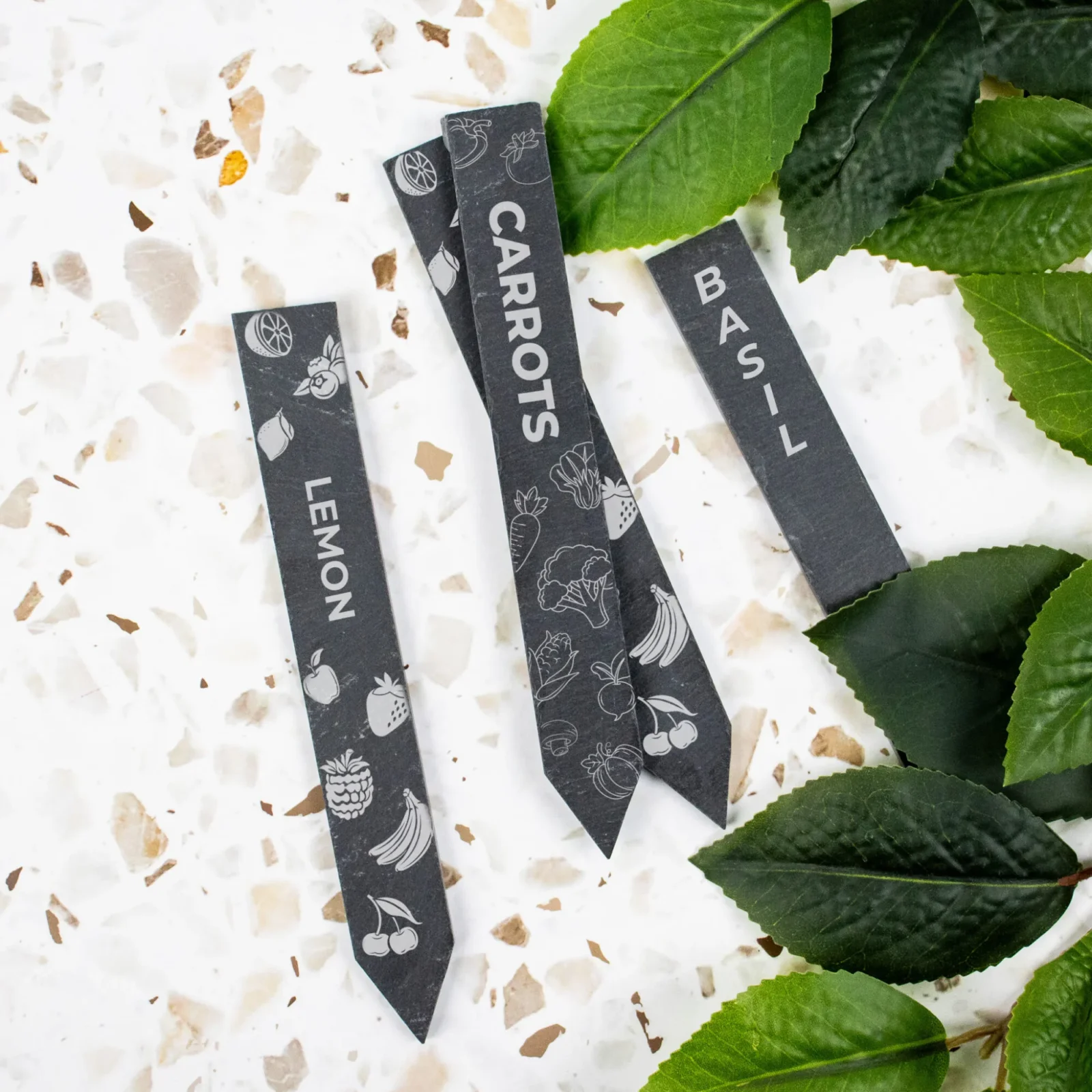 Slate Personalised Garden Spikes