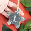 Star Slate Christmas Ornament