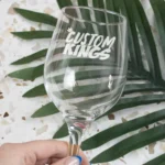 Corporate Logo Red Wine Glass