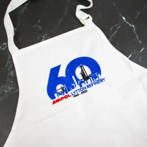 Custom logo embroidered apron personalised business workwear