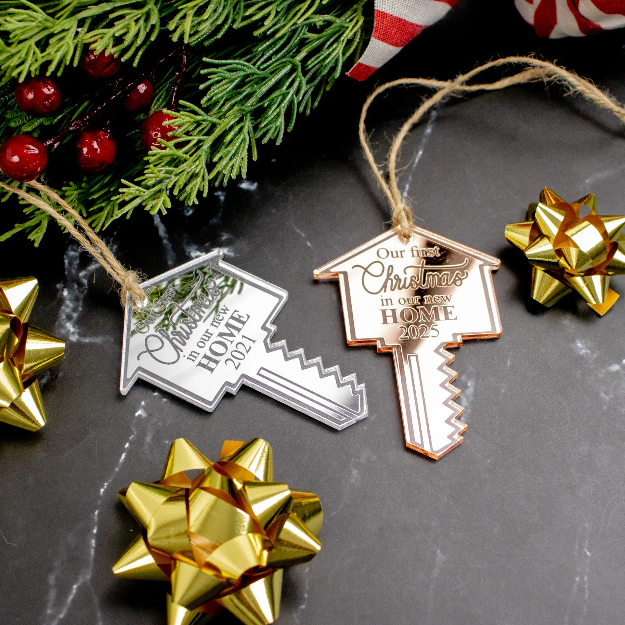 First christmas house key ornament 2 First christmas house key ornament