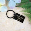 I Love You More Metal Bar Keyring