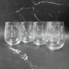 Monogram Stemless Wine Glass