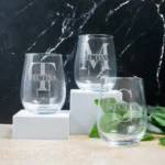 Monogram Stemless Wine Glass