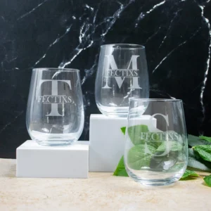 Monogram Stemless Wine Glass