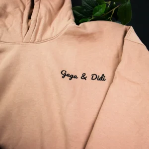 Oversized hoodie or jumper with embroidery