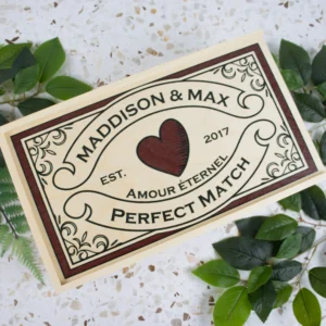 Perfect Match Couples Keepsake Box