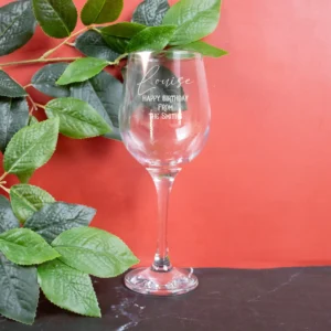 Personalised Birthday Wine Glass