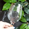 Personalised Christmas Wine Glass