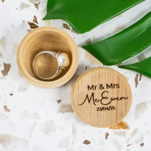 Personalised engagement ring box