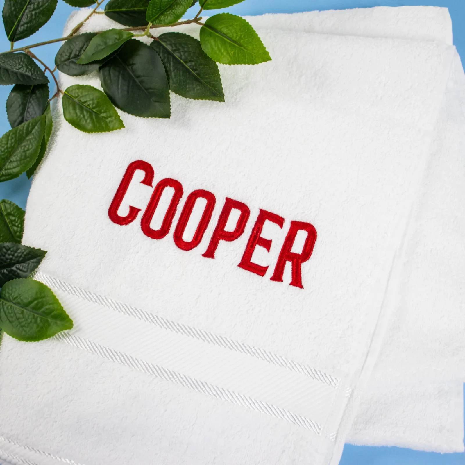 Personalised Kid's Bath Towel Embroidered Name