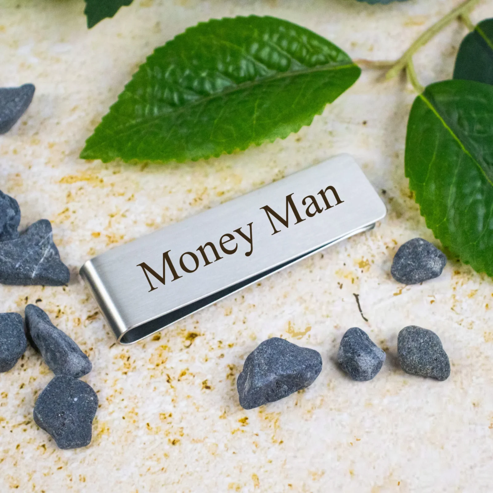 Personalised Stainless Steel Money Clip Various Colours