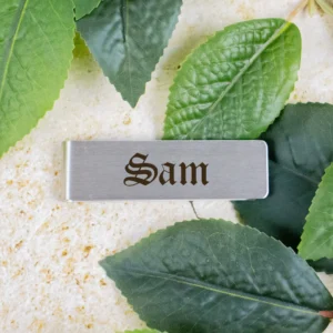 Personalised Stainless Steel Money Clip Various Colours