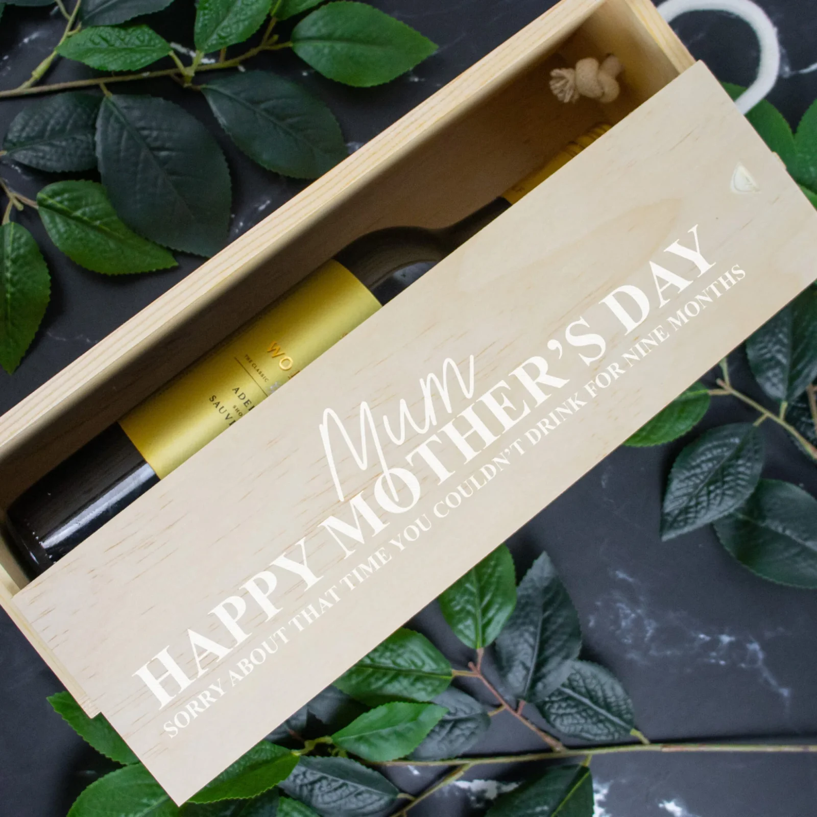 Sorry About That Time Mother's Day Wine Box