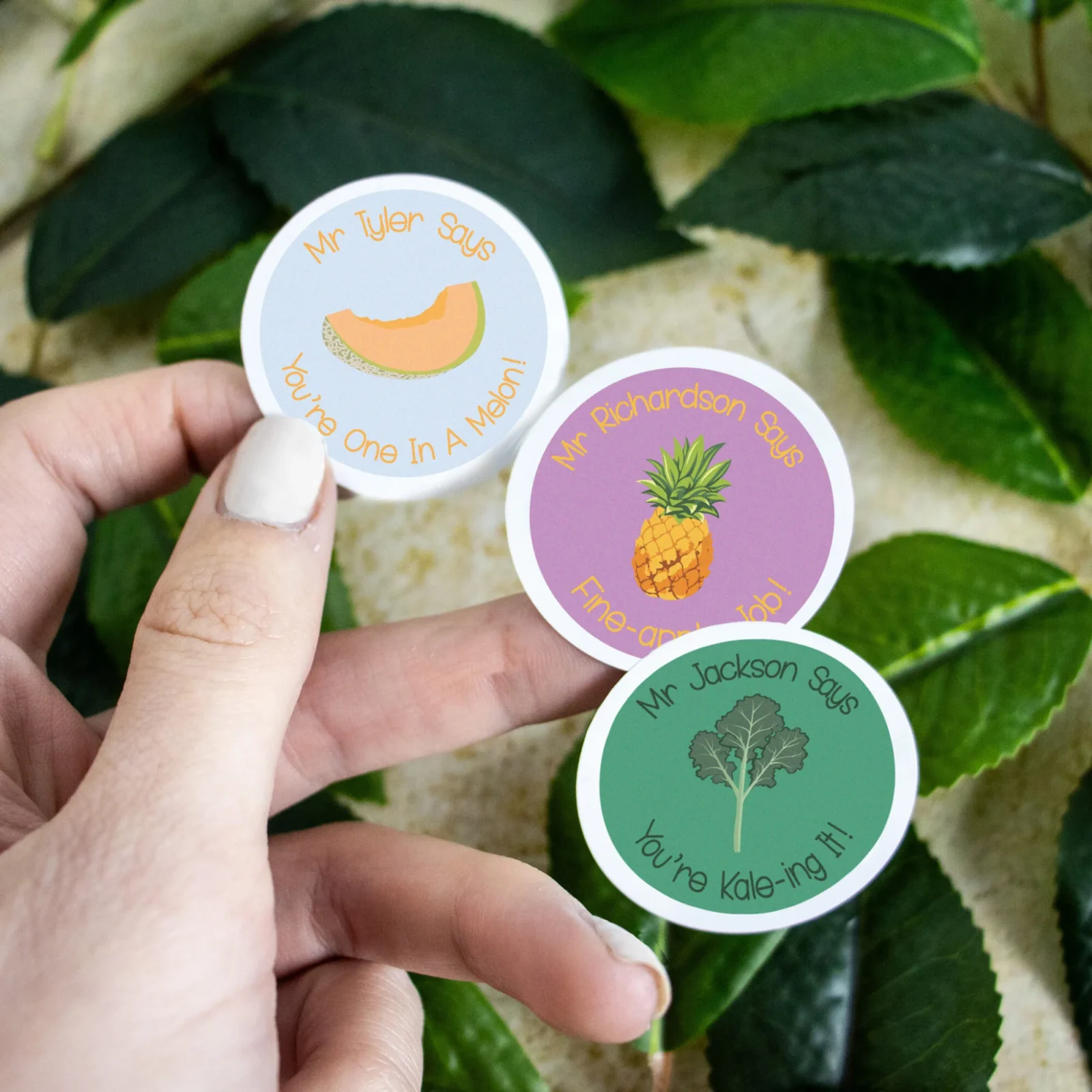 Well Done Teacher Pun Stickers