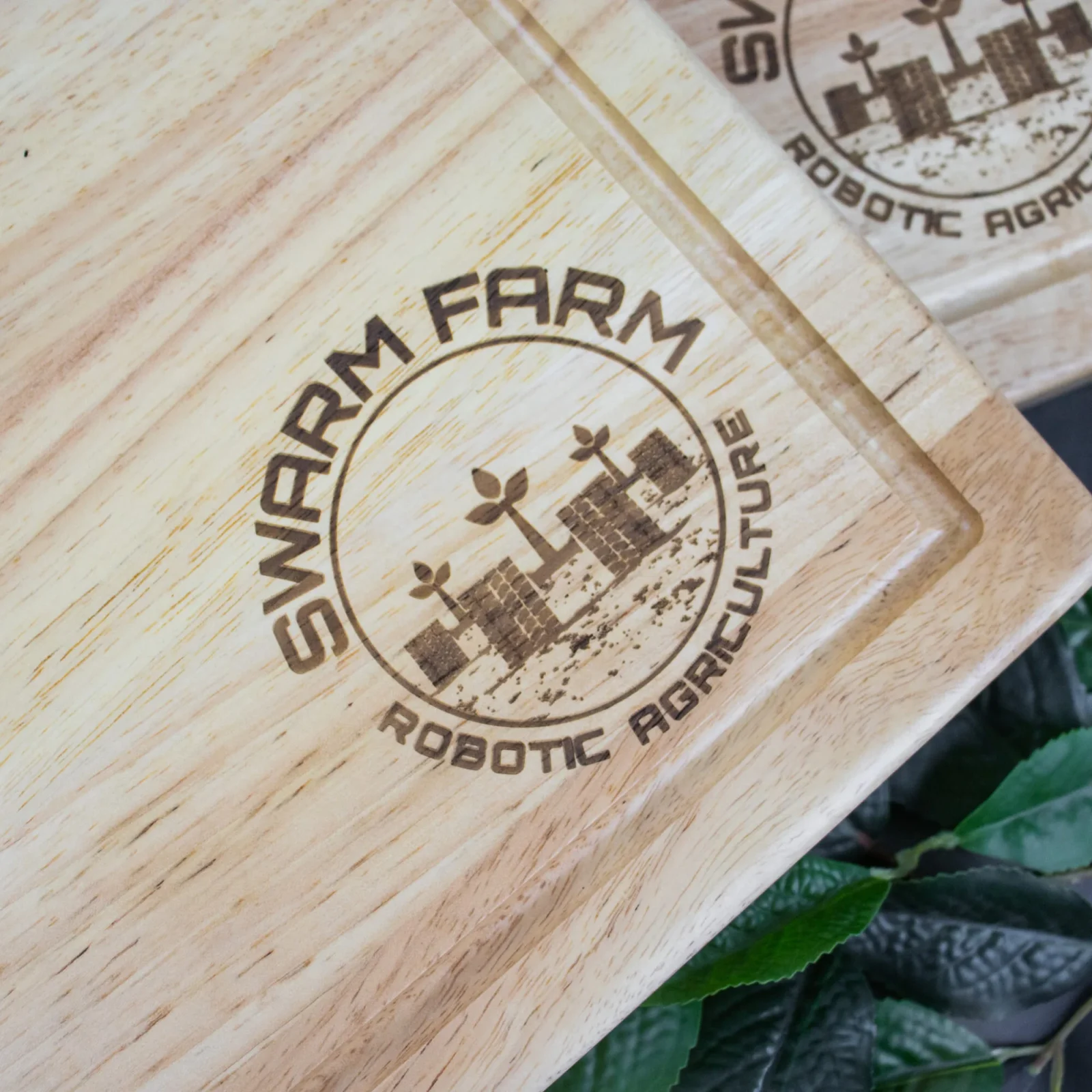 Engraved Corporate Logo Serving Board