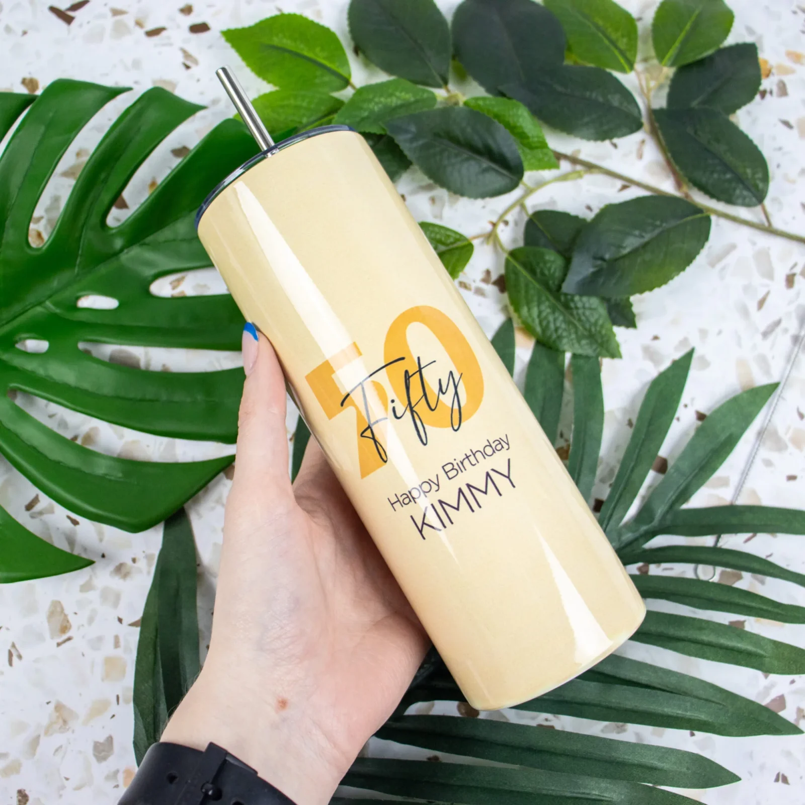 Pastel Birthday Name 20oz Tumbler