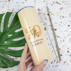 Pastel birthday name 20oz tumbler