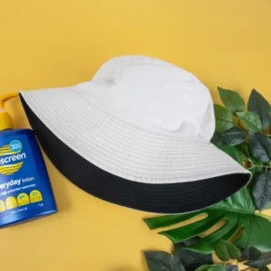 Two Toned Adult Embroidered Bucket Hat