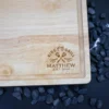 king of the grill personalised butcher block chopping board