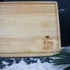 BQQ king engraved butcher block chopping board