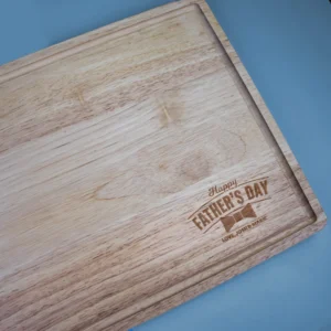 fathers day butcher block chopping board