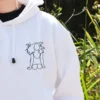 Spicy embroidered drawn hoodie couples