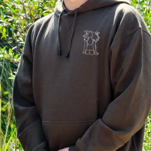 Spicy Embroidered Drawn Hoodie couples