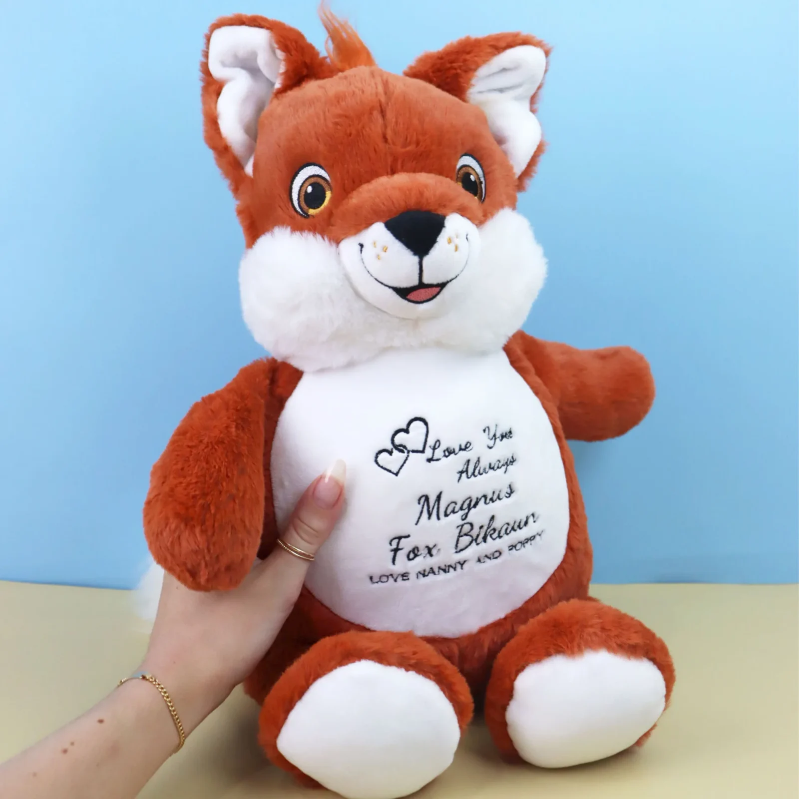 Embroidered Fox Plushie 3