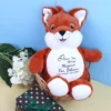 Embroidered fox plushie 4
