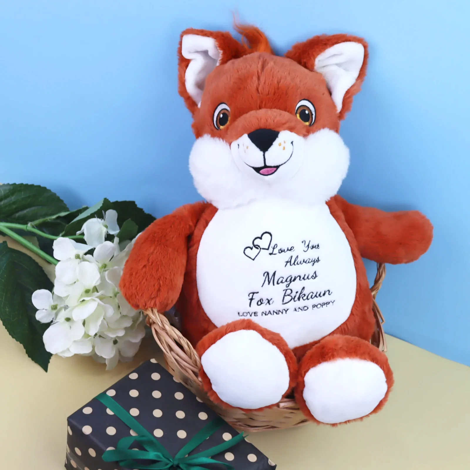 Embroidered Fox Plushie 4