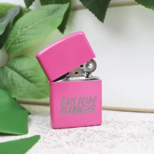 Hot Pink Custom Logo Lighter