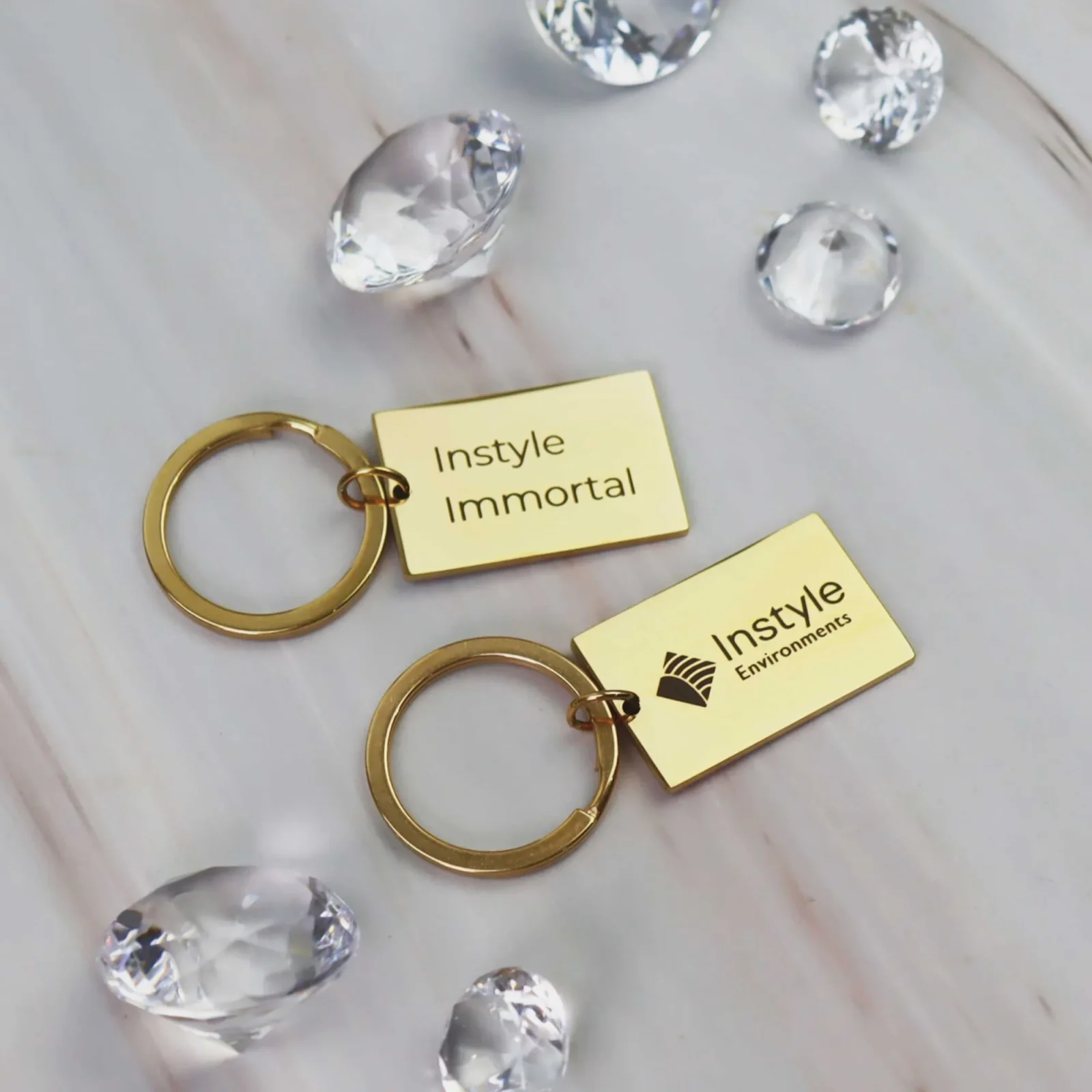 Corporate Metal Bar Keyring