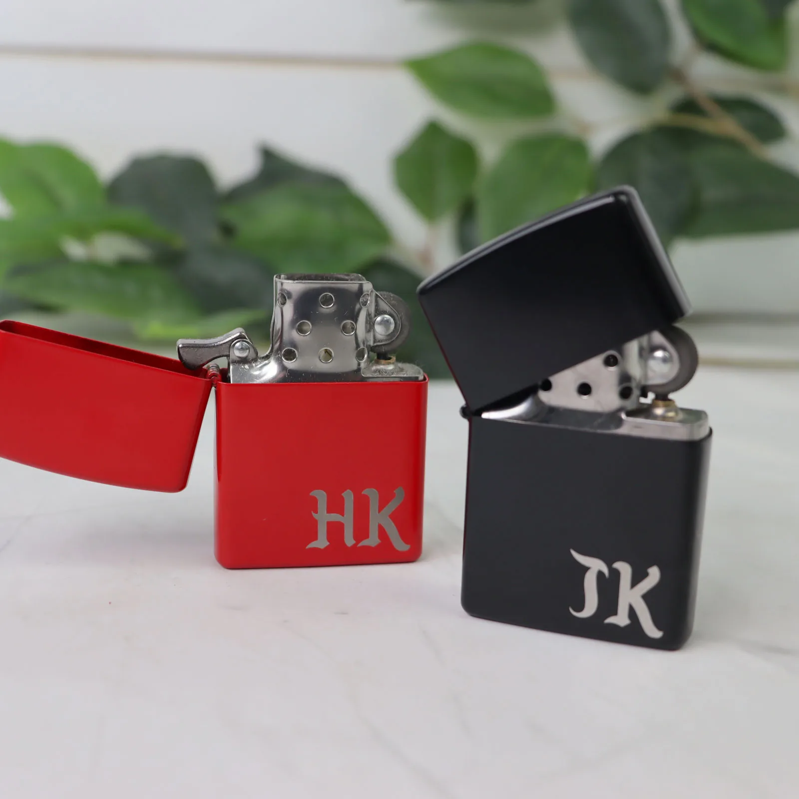 Monogram Black And Red Lighter