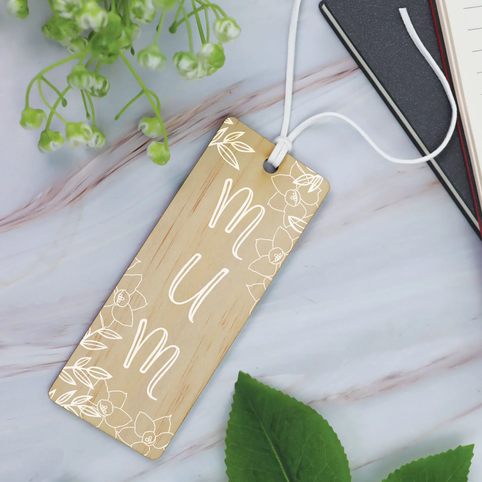 Mum Floral Bookmark