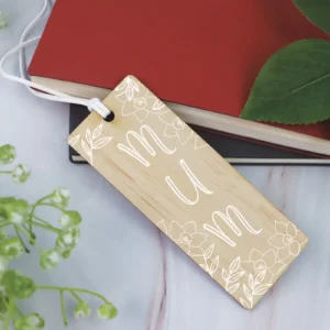 Mum Floral Bookmark