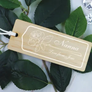 Personalised Rose Bookmark (2)