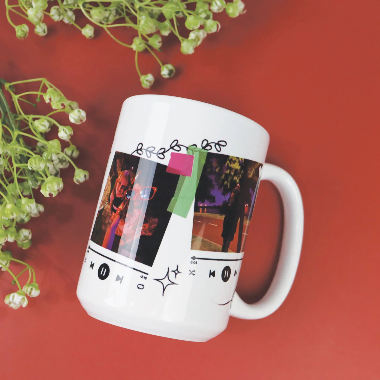 Spotify Collage Coffee Mug