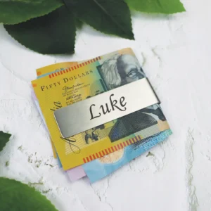 Personalised Money Clip with Custom Engraving