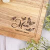 Mum butterfly chopping board