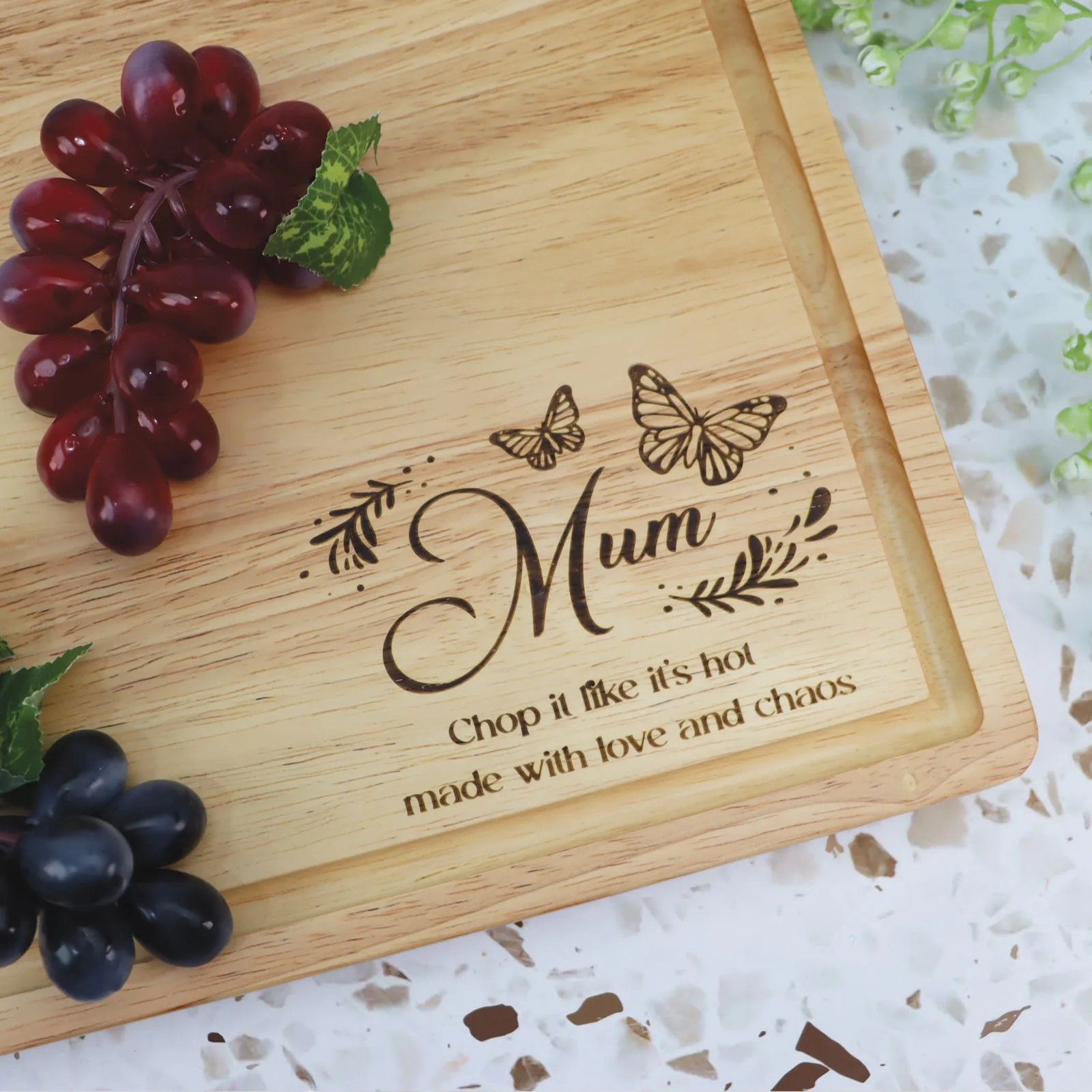 Mum Butterfly Chopping Board