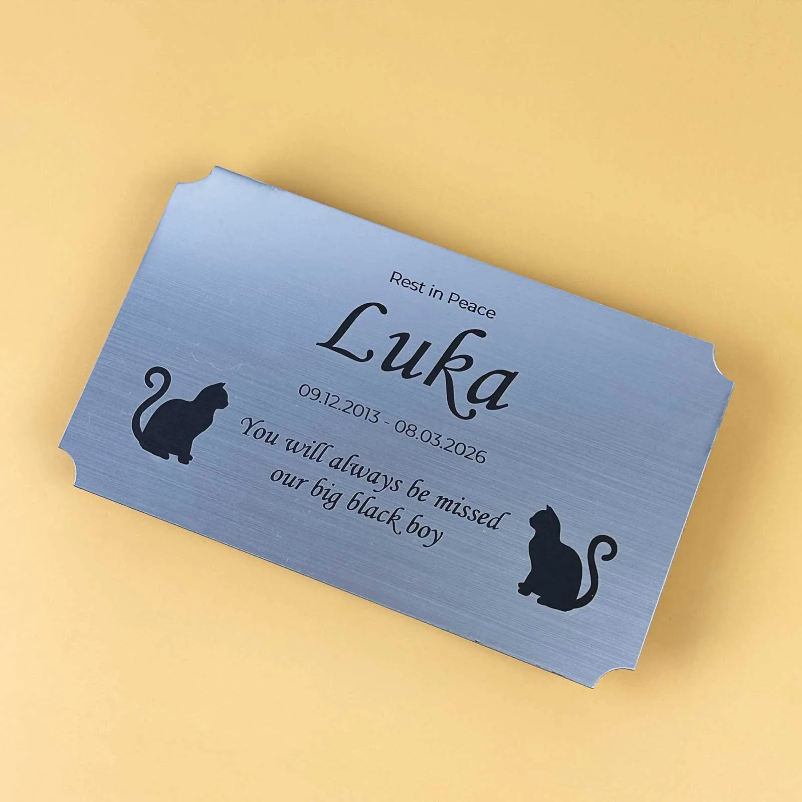 Outdoor Engraved Memorial Plaque